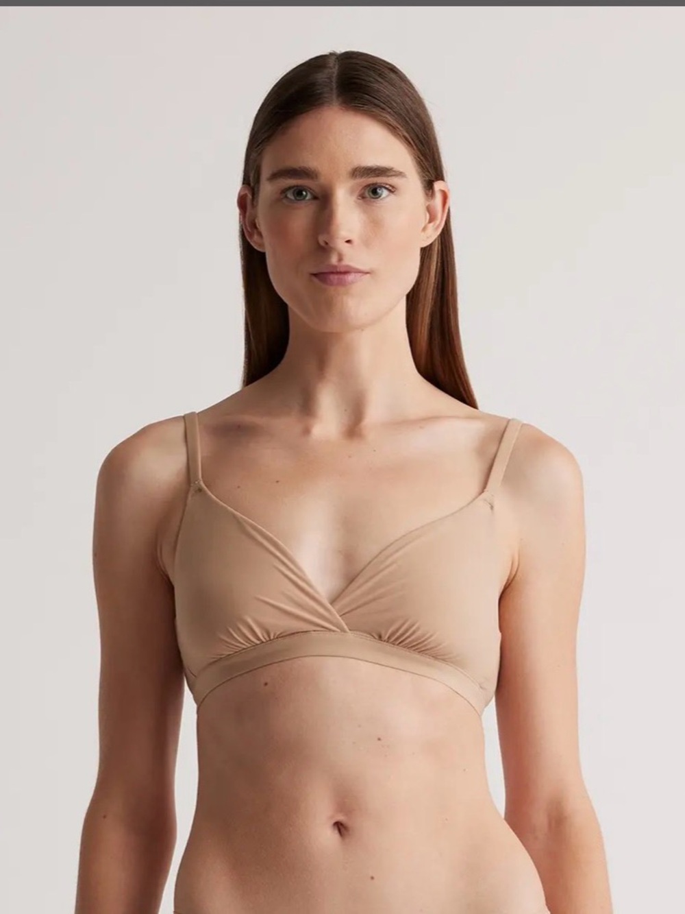 Quince Second Skin Crossover Bralette (2-pack)